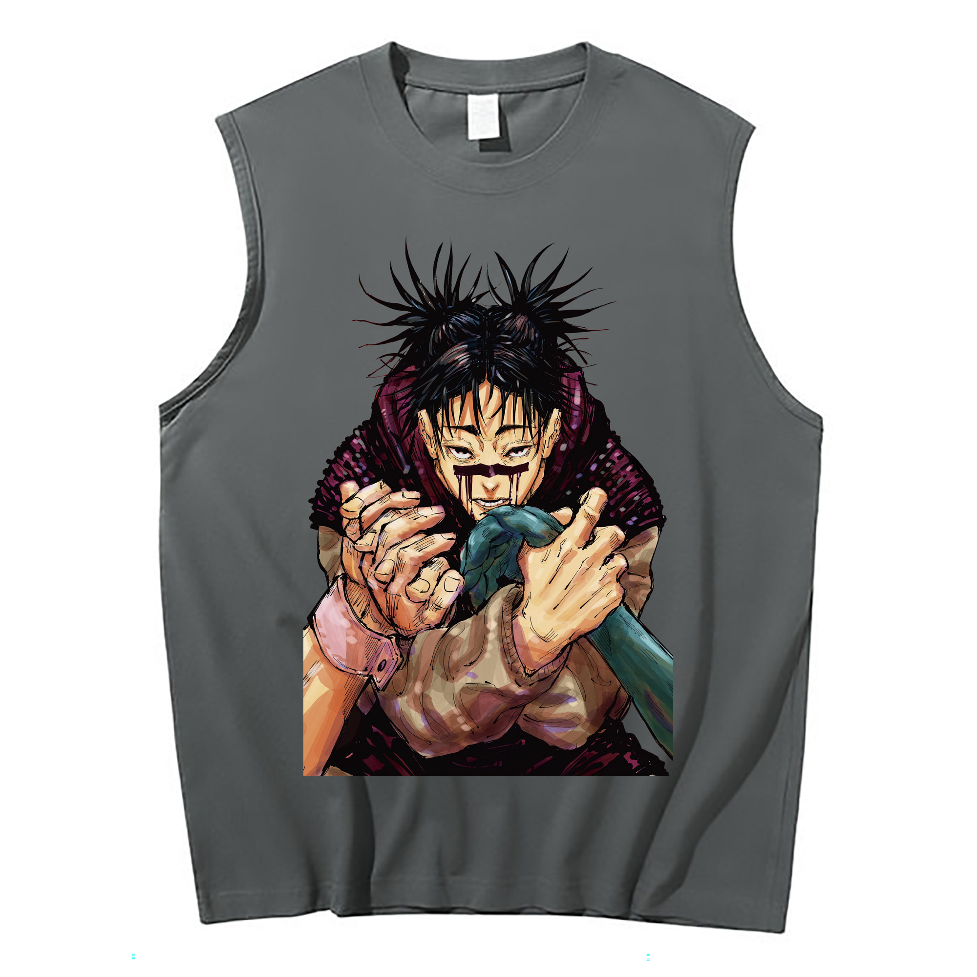 （画像用） 呪術廻戦 Jujutsu Kaisen コットン100％タンクトップ（フロントプリント）